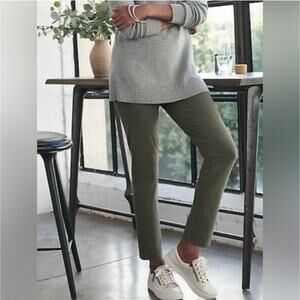 J. Jill Women's Olive Green Ponte Leggings Stretch Slim Leg Pants - Size Large